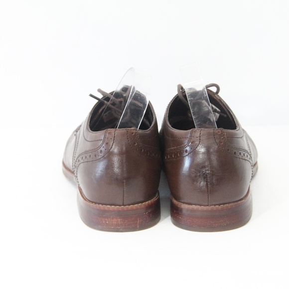 Rockport Mens Dress Shoes sz 12 Brown Leather Brogue Cap Toe Oxford main image 5
